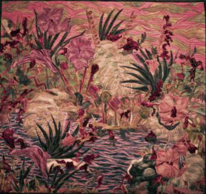 Art Quilt of flower garden